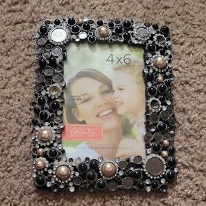Decorative Metal Beaded Photo Frame